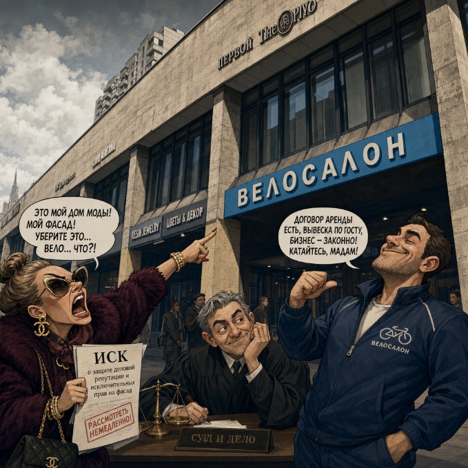 Битва за ВЫВЕСКУ на фасаде здания: «Дом Моды» против «Пиво»